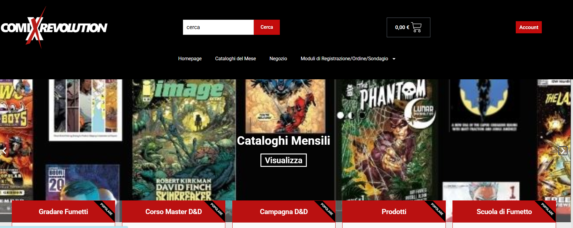 E-Commerce di ComiXrevolution